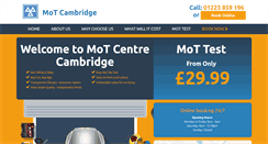 Desktop Screenshot of cambridgemotcentre.co.uk